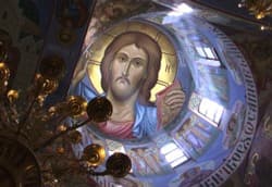 Иисус Христос фреска купол